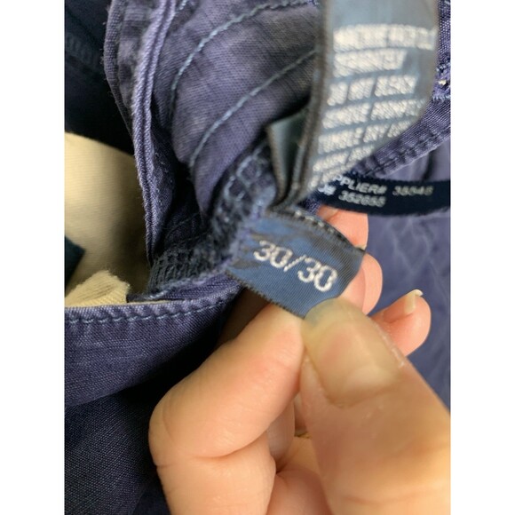 Vtg Polo Ralph Lauren Paratrooper Military Style Cargo Pant Navy Blue 30x30 (28) - Picture 7 of 11